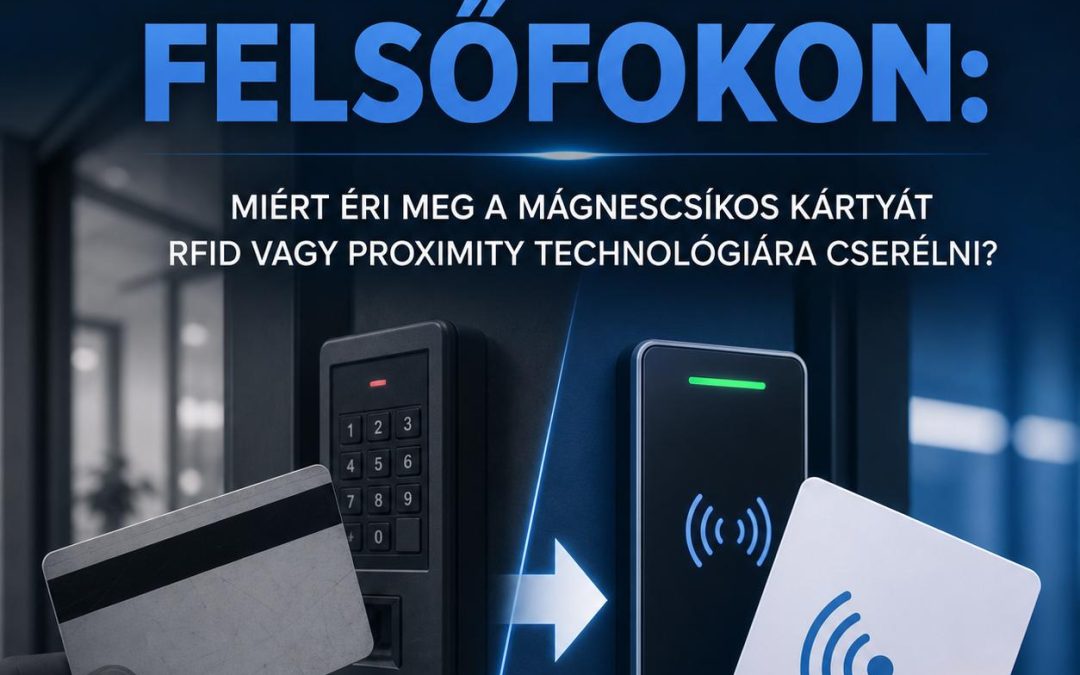 Beléptetés felsőfokon: Miért éri meg a mágnescsíkos kártyát RFID vagy proximity technológiára cserélni?