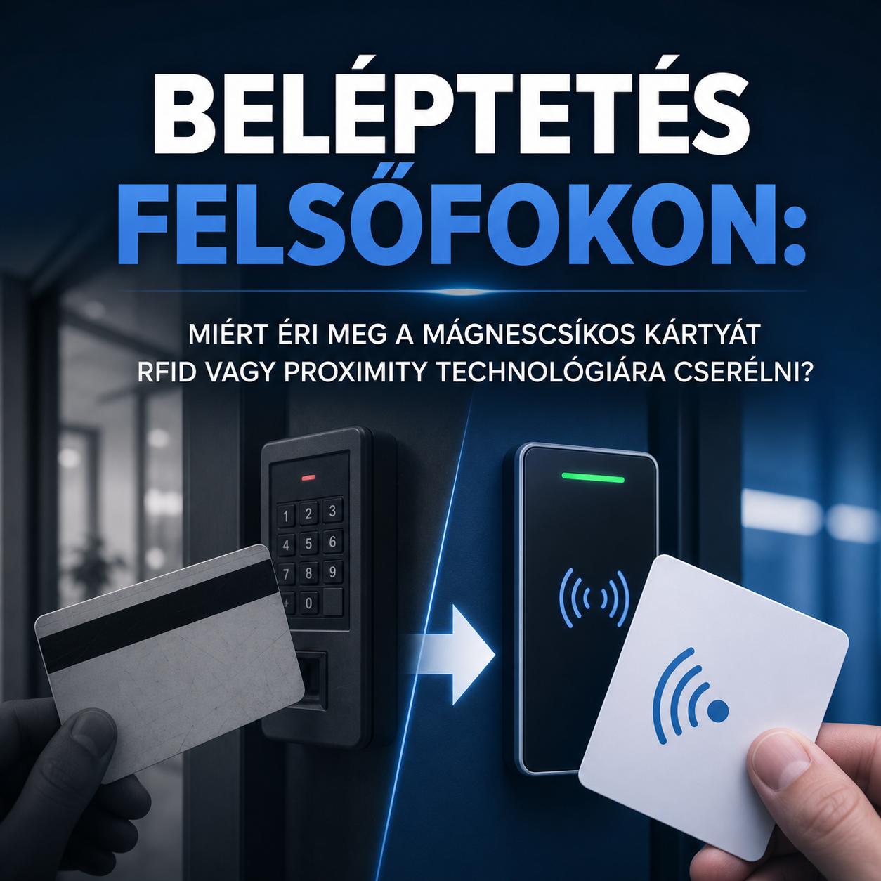 Beléptetés felsőfokon: Miért éri meg a mágnescsíkos kártyát RFID vagy proximity technológiára cserélni? Beléptetés felsőfokon: Miért éri meg a mágnescsíkos kártyát RFID vagy proximity technológiára cserélni?