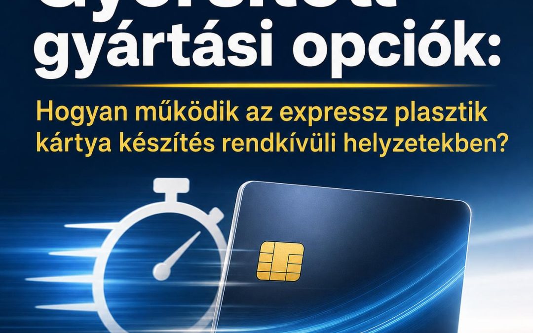 Gyorsított gyártási opciók: Hogyan működik az expressz plasztik kártya készítés rendkívüli helyzetekben?