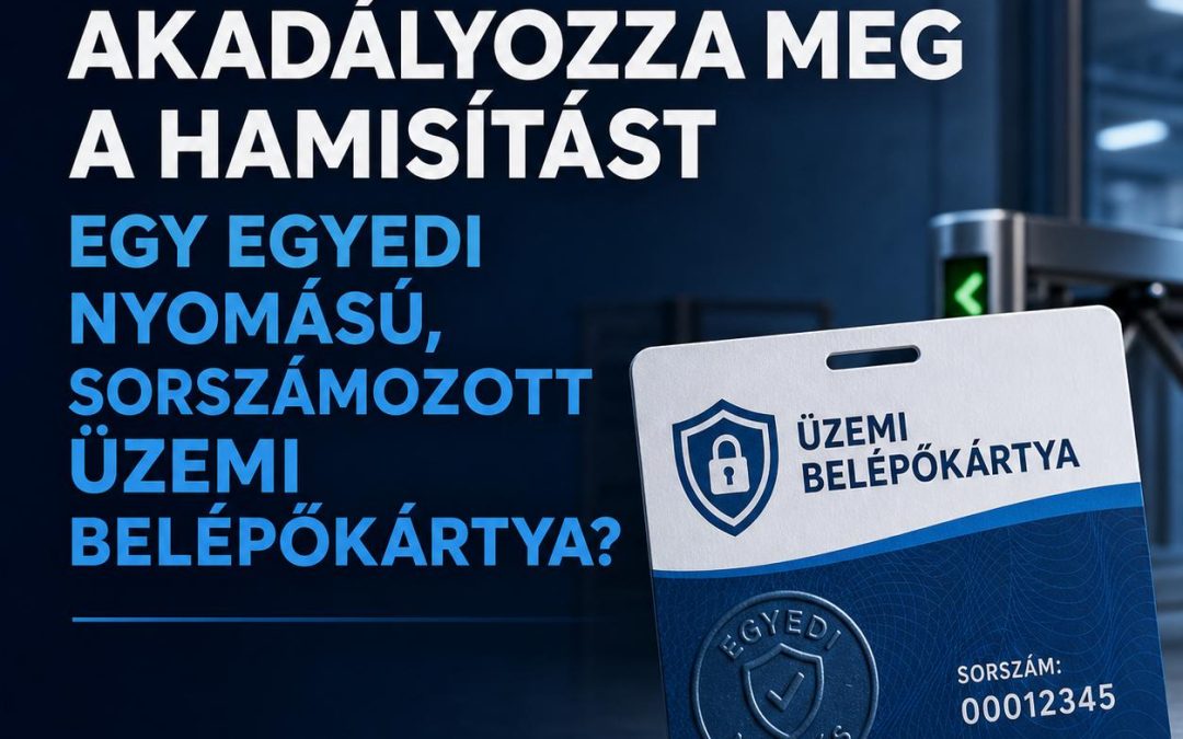 Hogyan akadályozza meg a hamisítást egy egyedi nyomású, sorszámozott üzemi belépőkártya?