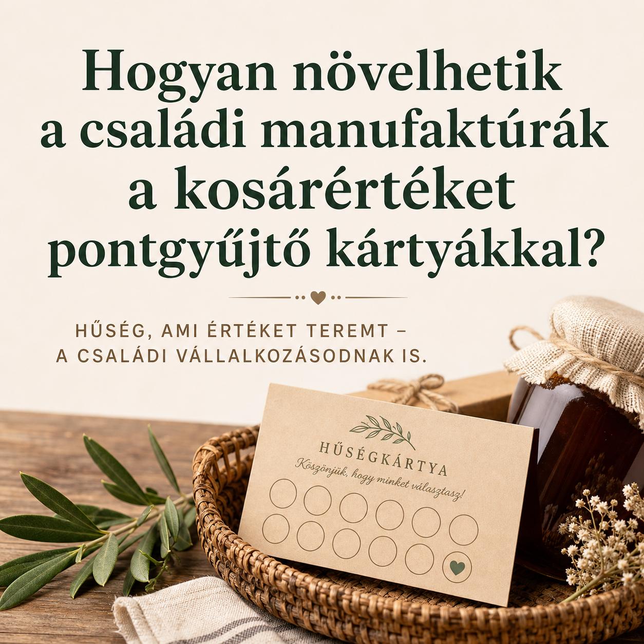Hogyan növelhetik a családi manufaktúrák a kosárértéket pontgyűjtő kártyákkal? Hogyan növelhetik a családi manufaktúrák a kosárértéket pontgyűjtő kártyákkal?