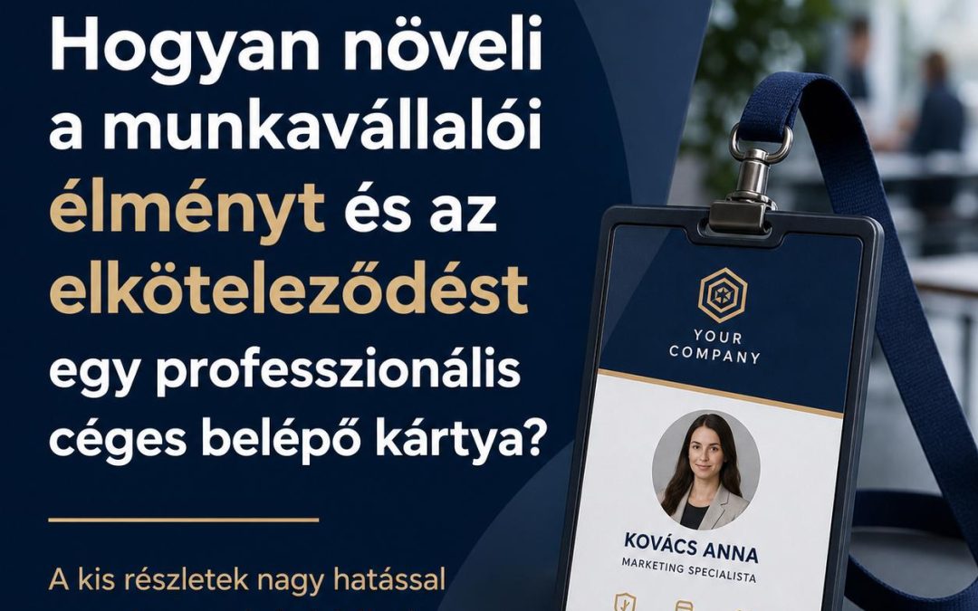 Hogyan növeli a munkavállalói élményt és az elköteleződést egy professzionális céges belépő kártya?