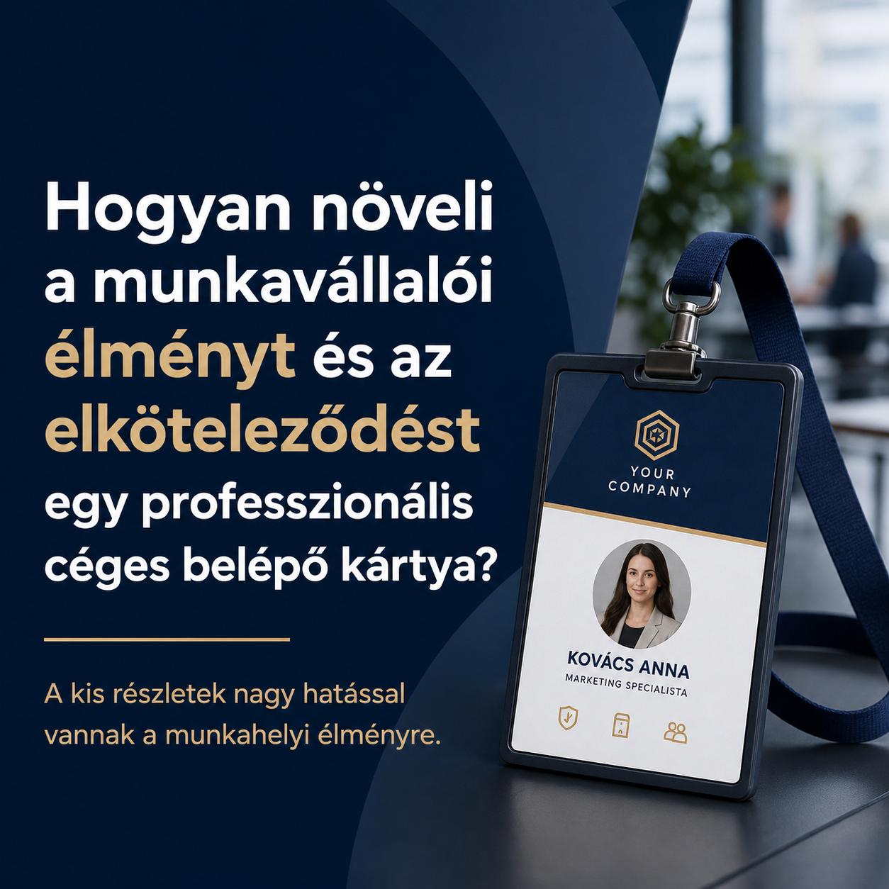 Hogyan növeli a munkavállalói élményt és az elköteleződést egy professzionális céges belépő kártya? Hogyan növeli a munkavállalói élményt és az elköteleződést egy professzionális céges belépő kártya?