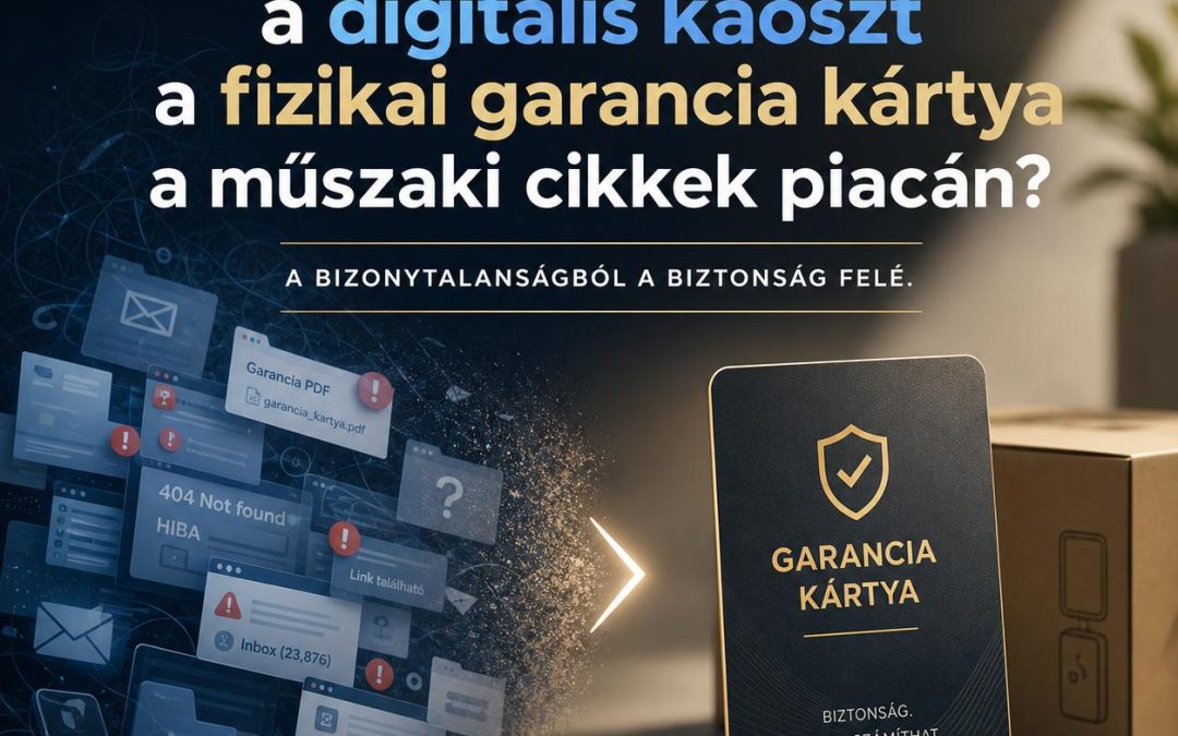 Hogyan váltja fel a digitális káoszt a fizikai garancia kártya a műszaki cikkek piacán?