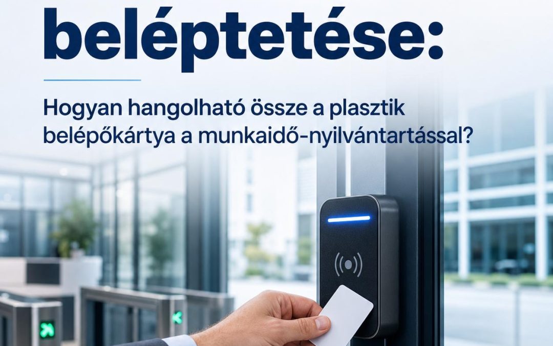 Irodaházak beléptetése: Hogyan hangolható össze a plasztik belépőkártya a munkaidő-nyilvántartással?