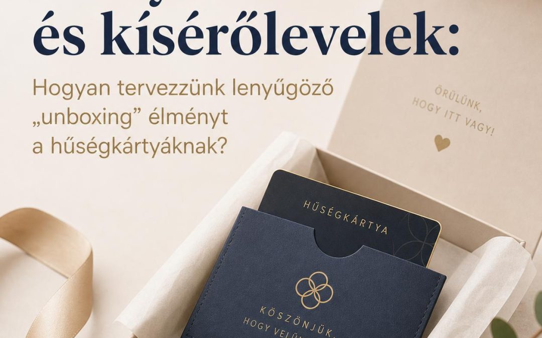 Kártyatartó tokok és kísérőlevelek: Hogyan tervezzünk lenyűgöző „unboxing” élményt a hűségkártyáknak?