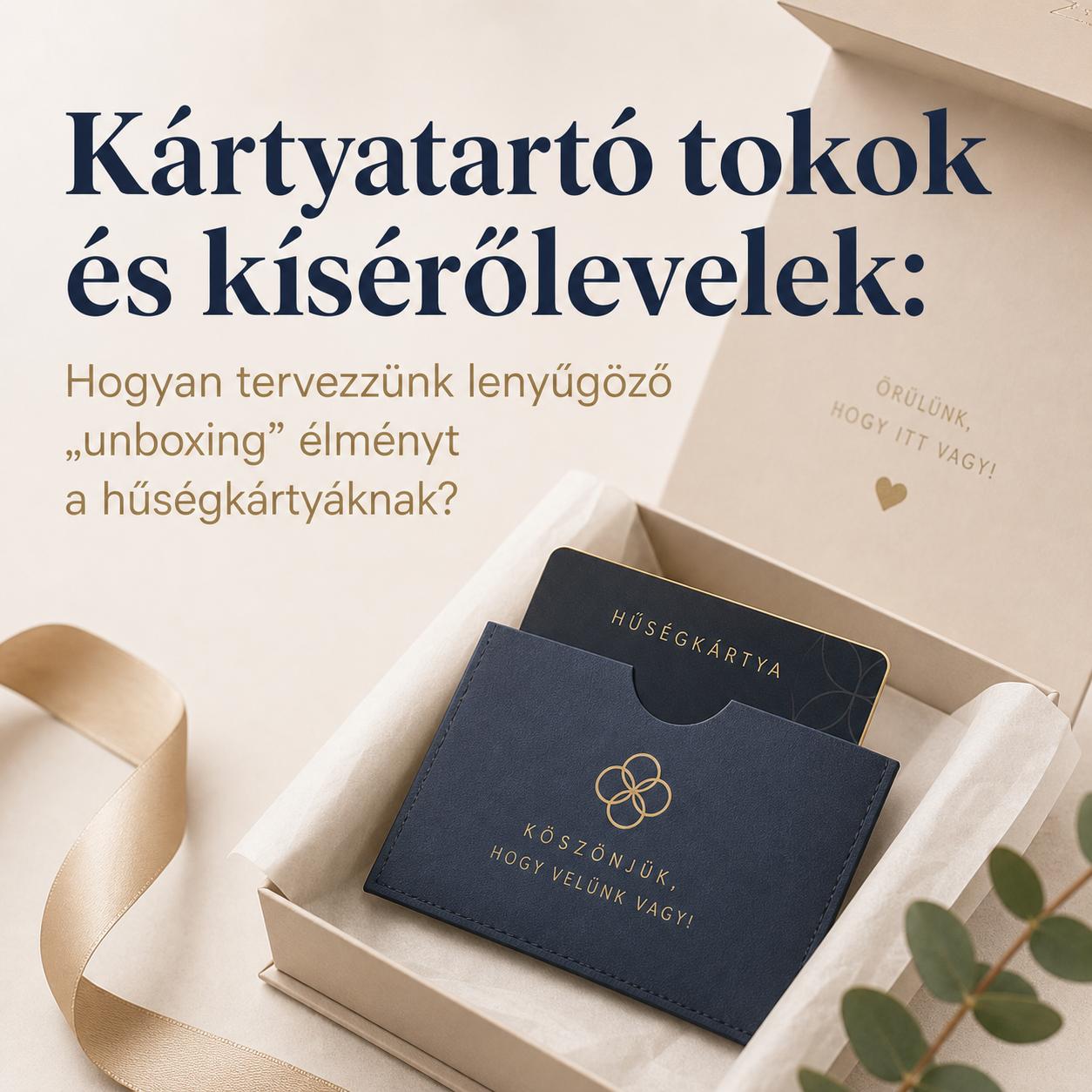 Kártyatartó tokok és kísérőlevelek: Hogyan tervezzünk lenyűgöző „unboxing” élményt a hűségkártyáknak? Kártyatartó tokok és kísérőlevelek: Hogyan tervezzünk lenyűgöző „unboxing” élményt a hűségkártyáknak?