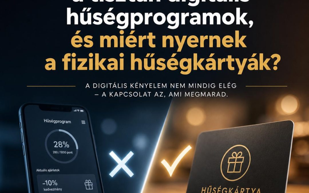 Miért buknak el a tisztán digitális hűségprogramok, és miért nyernek a fizikai hűségkártyák?