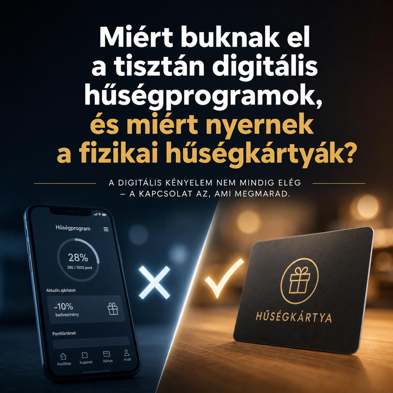 Miért buknak el a tisztán digitális hűségprogramok, és miért nyernek a fizikai hűségkártyák? Miért buknak el a tisztán digitális hűségprogramok, és miért nyernek a fizikai hűségkártyák?