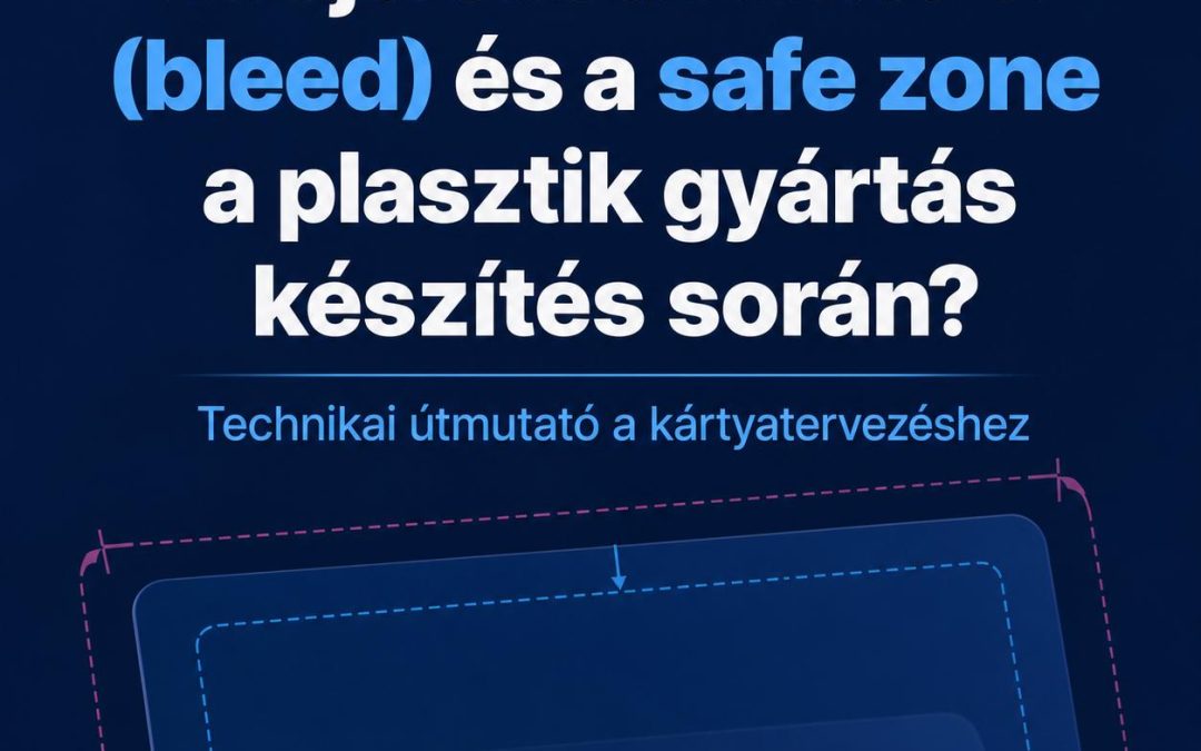 Mit jelent a kifutó él (bleed) és a safe zone a plasztik kártya készítés során? Technikai útmutató a kártyatervezéshez