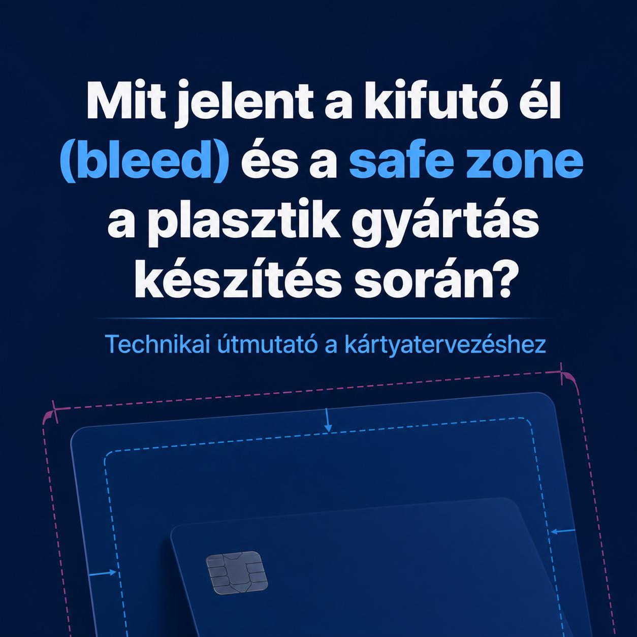Mit jelent a kifutó él (bleed) és a safe zone a plasztik gyártás készítés során? Technikai útmutató a kártyatervezéshez Mit jelent a kifutó él (bleed) és a safe zone a plasztik gyártás készítés során? Technikai útmutató a kártyatervezéshez