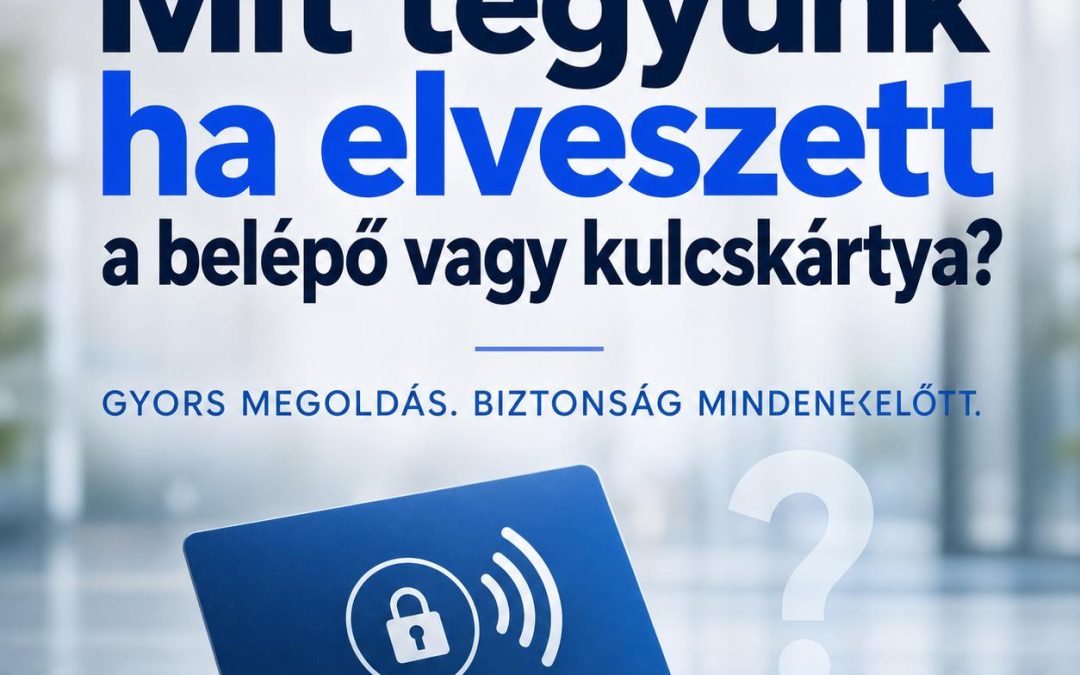 Mit tegyünk ha elveszett a belépő vagy kulcskártya?