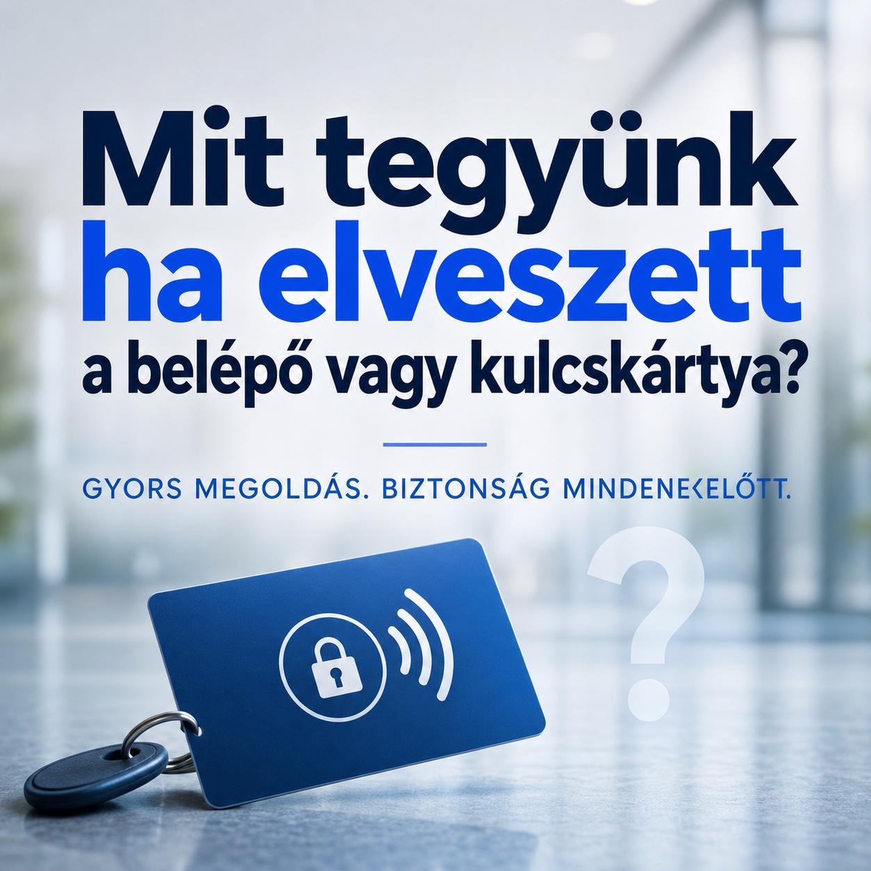 Mit tegyünk ha elveszett a belépő vagy kulcskártya? Mit tegyünk ha elveszett a belépő vagy kulcskártya?