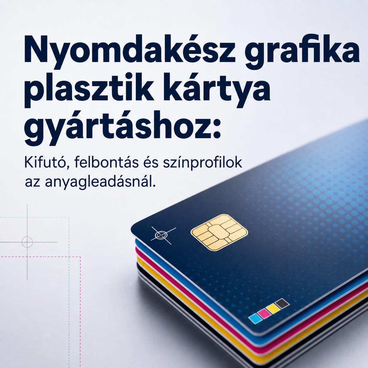 Nyomdakész grafika plasztik kártya gyártáshoz: Kifutó, felbontás és színprofilok az anyagleadásnál Nyomdakész grafika plasztik kártya gyártáshoz: Kifutó, felbontás és színprofilok az anyagleadásnál