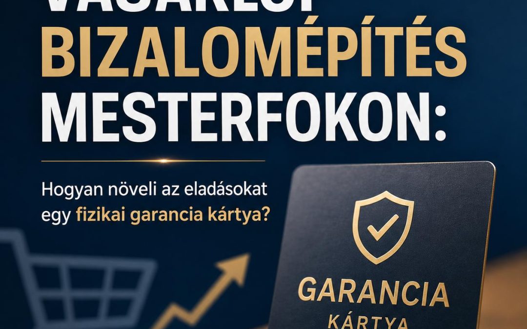 Vásárlói bizalomépítés mesterfokon: Hogyan növeli az eladásokat egy fizikai garancia kártya?