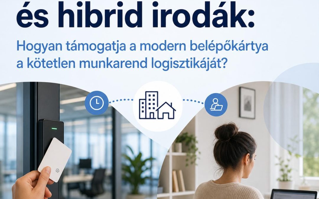 Rugalmas munkaidő és hibrid irodák: Hogyan támogatja a modern belépőkártya a kötetlen munkarend logisztikáját?
