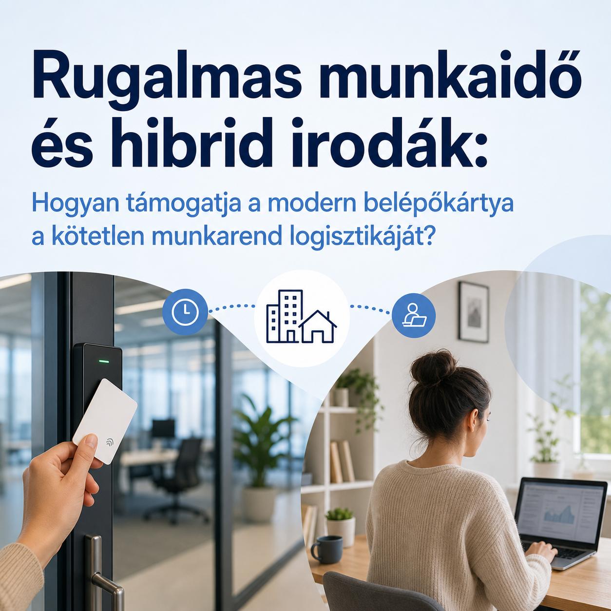 Rugalmas munkaidő és hibrid irodák: Hogyan támogatja a modern belépőkártya a kötetlen munkarend logisztikáját? Rugalmas munkaidő és hibrid irodák: Hogyan támogatja a modern belépőkártya a kötetlen munkarend logisztikáját?