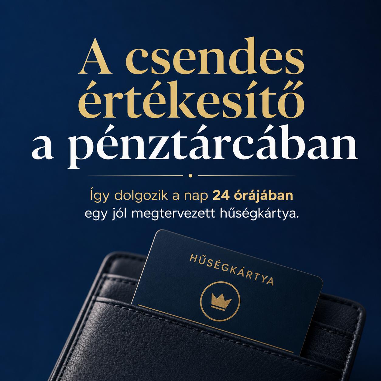 A csendes értékesítő a pénztárcában – Így dolgozik a nap 24 órájában egy jól megtervezett hűségkártya A csendes értékesítő a pénztárcában - Így dolgozik a nap 24 órájában egy jól megtervezett hűségkártya