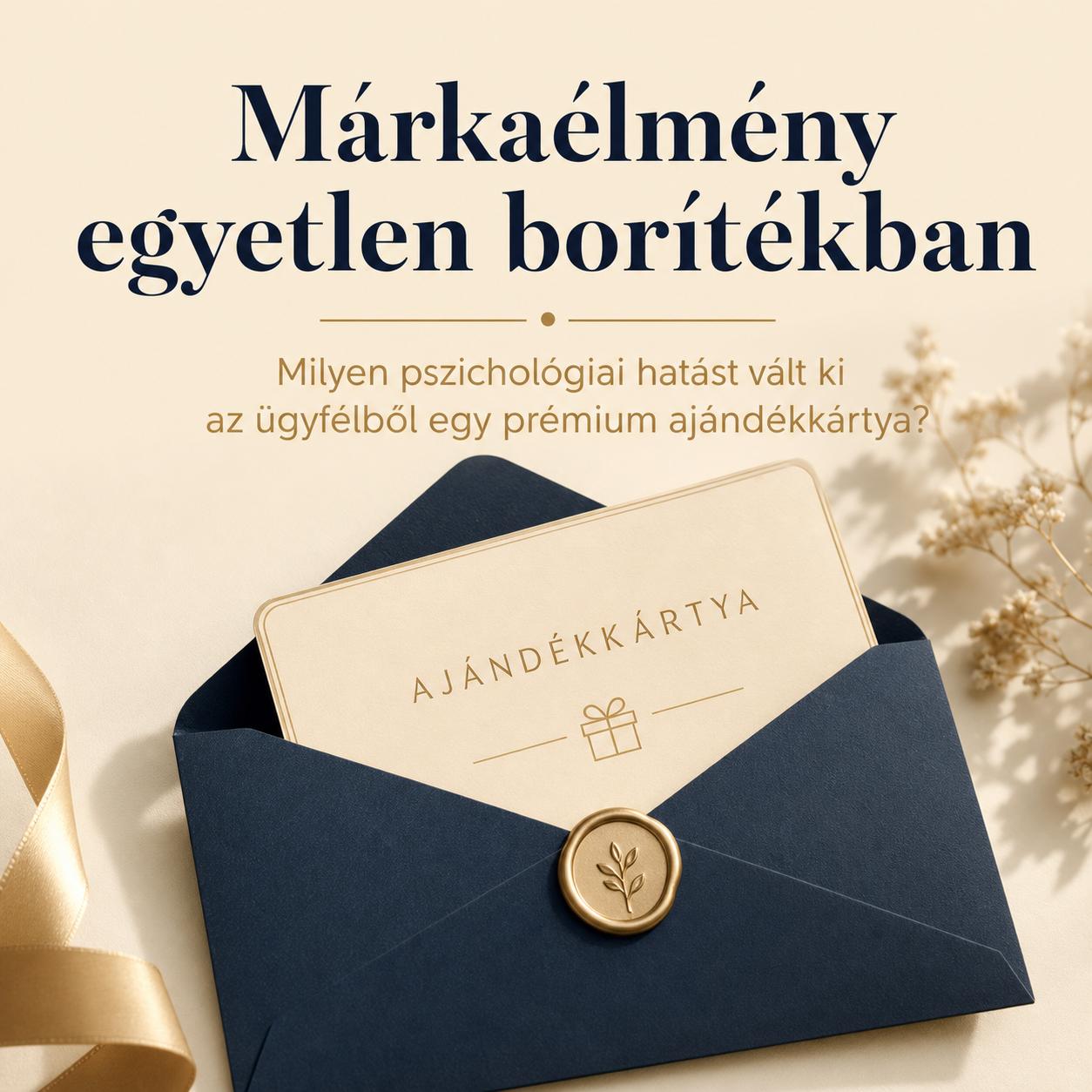 Márkaélmény egyetlen borítékban – Milyen pszichológiai hatást vált ki az ügyfélből egy prémium ajándékkártya? Márkaélmény egyetlen borítékban - Milyen pszichológiai hatást vált ki az ügyfélből egy prémium ajándékkártya?